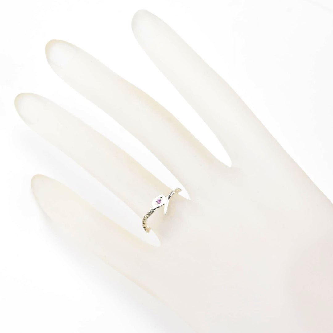 Pink Sapphire Viper Ring