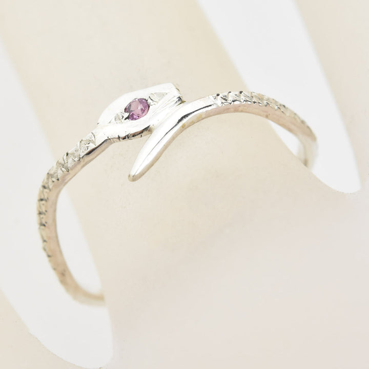 Pink Sapphire Viper Ring
