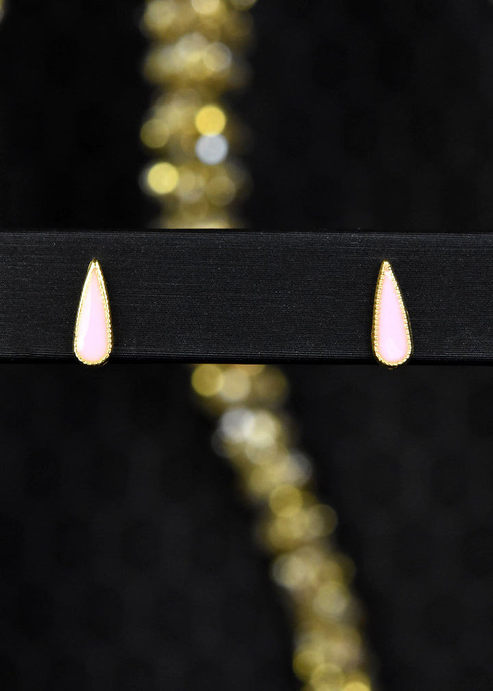 Enamel Teardrop Studs