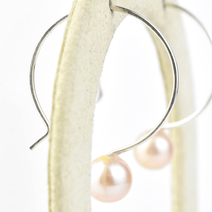 Freshwater Pearl Hoop Earrings