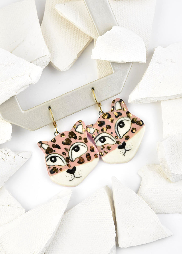 Leopard Statement Earrings