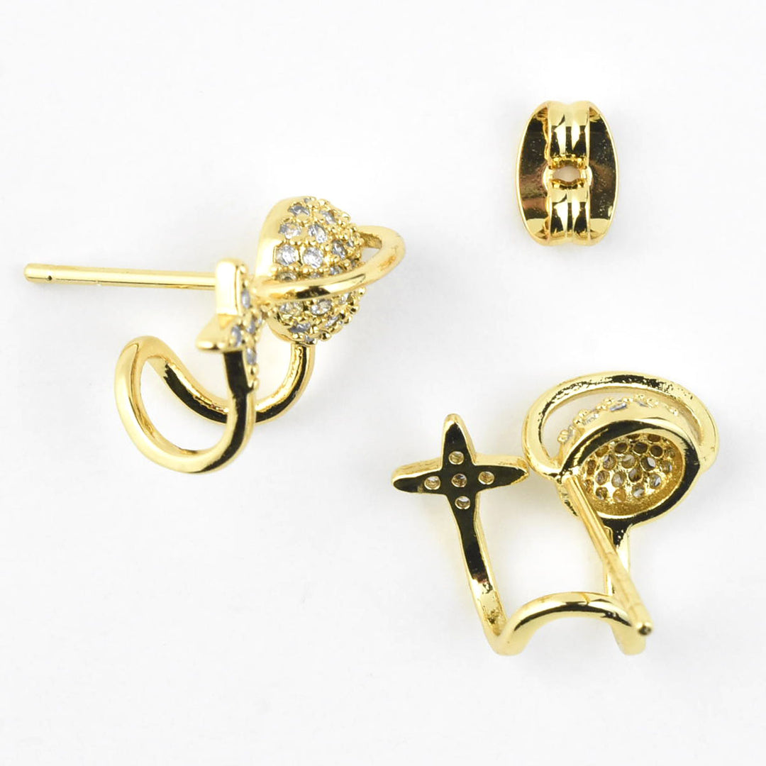 Planet Double Stud Earrings