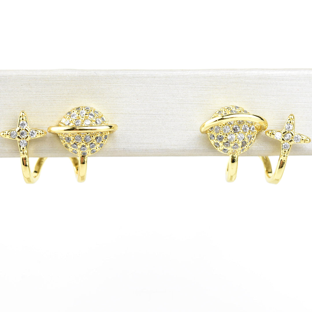 Planet Double Stud Earrings