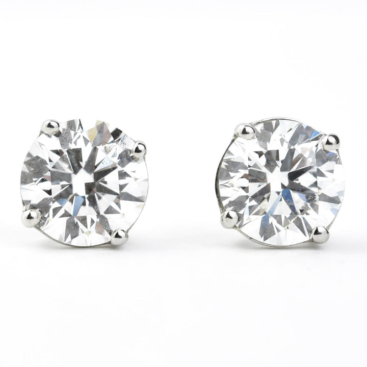 Diamond Stud Earrings in Platinum 2 ctw - Goldmakers Fine Jewelry