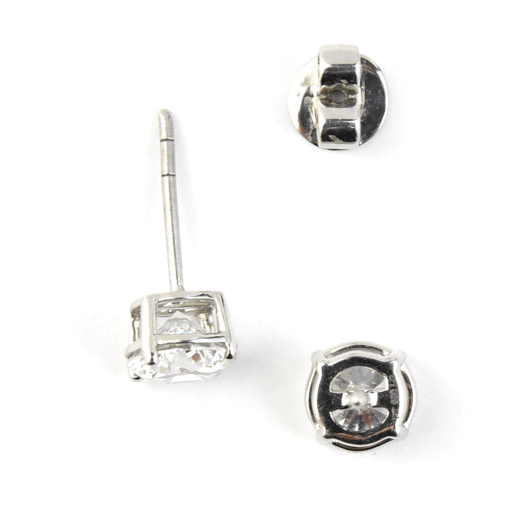 Diamond Stud Earrings in Platinum 2 ctw - Goldmakers Fine Jewelry