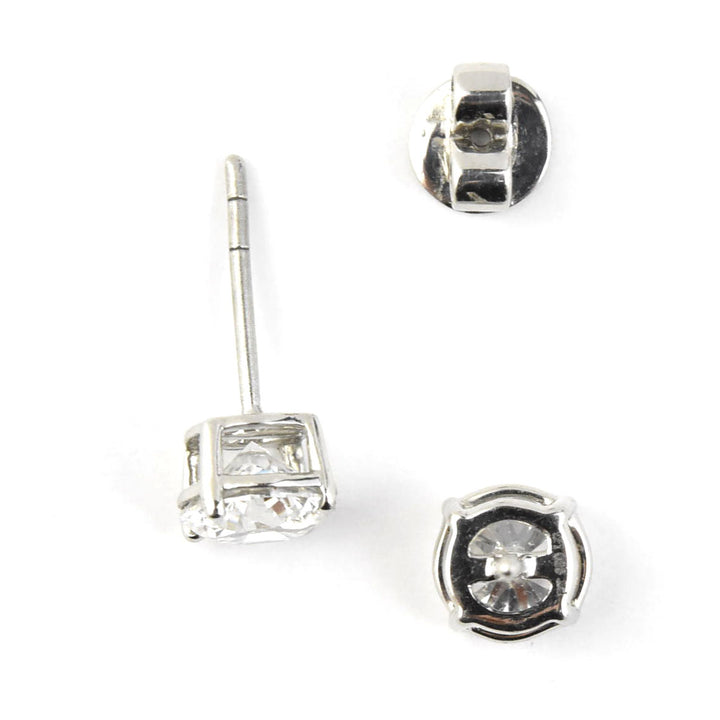 Diamond Stud Earrings in Platinum 2 ctw - Goldmakers Fine Jewelry