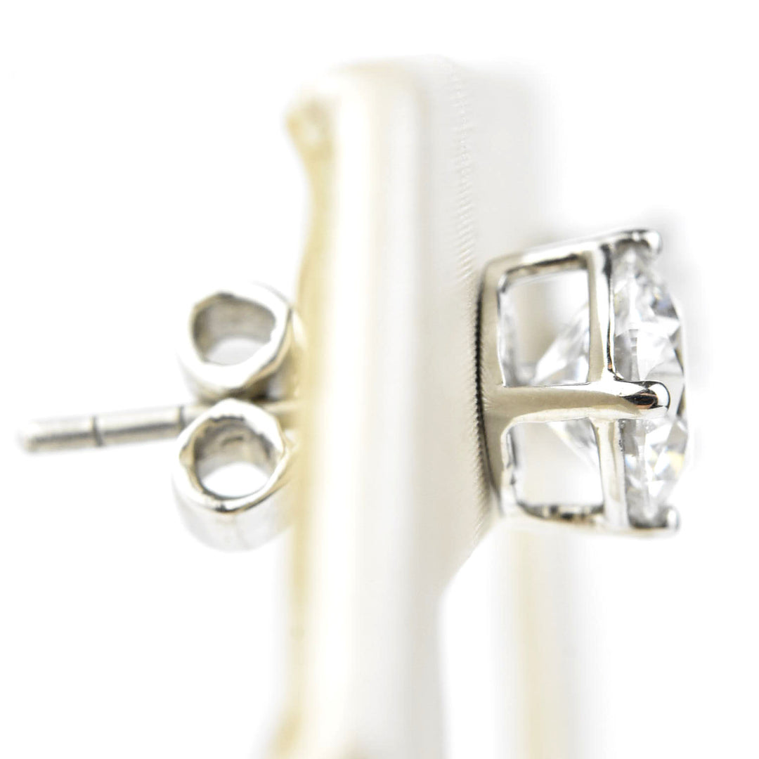 Diamond Stud Earrings in Platinum 2 ctw - Goldmakers Fine Jewelry