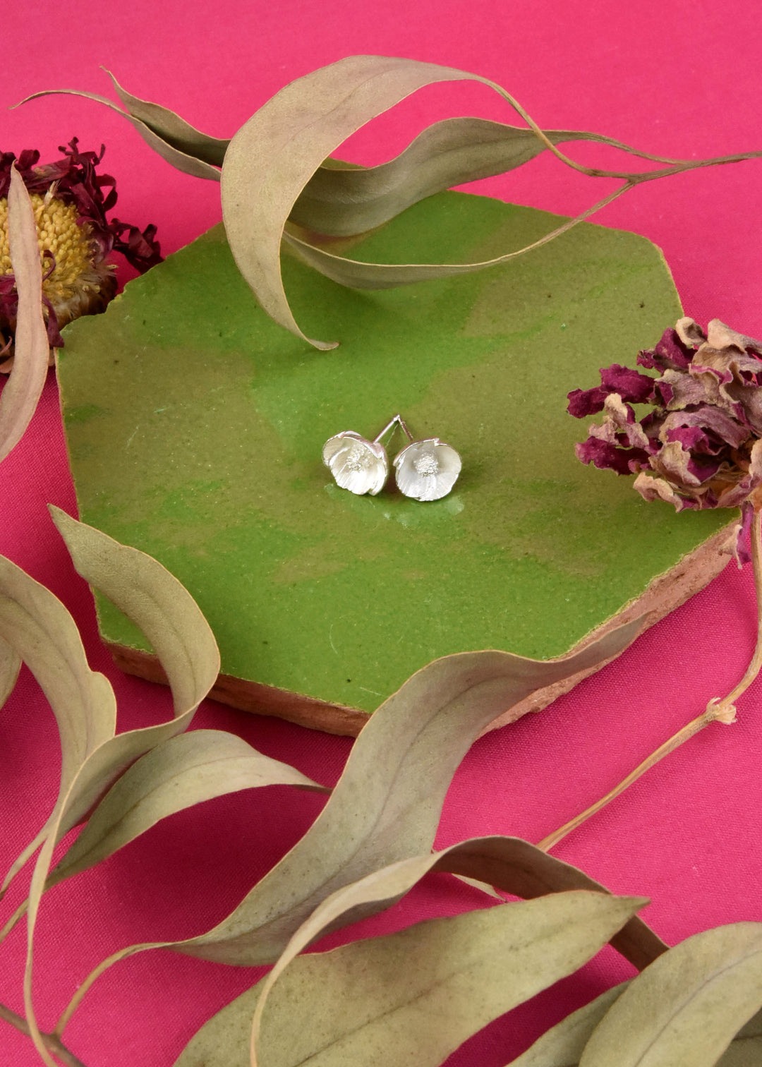 Mini Poppy Post Earrings - Goldmakers Fine Jewelry