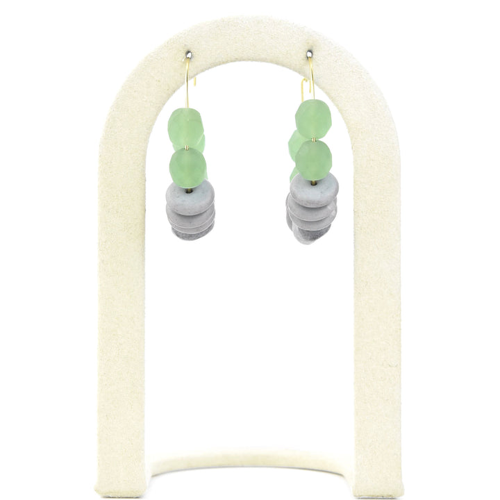 Purple and Seafoam Hoops