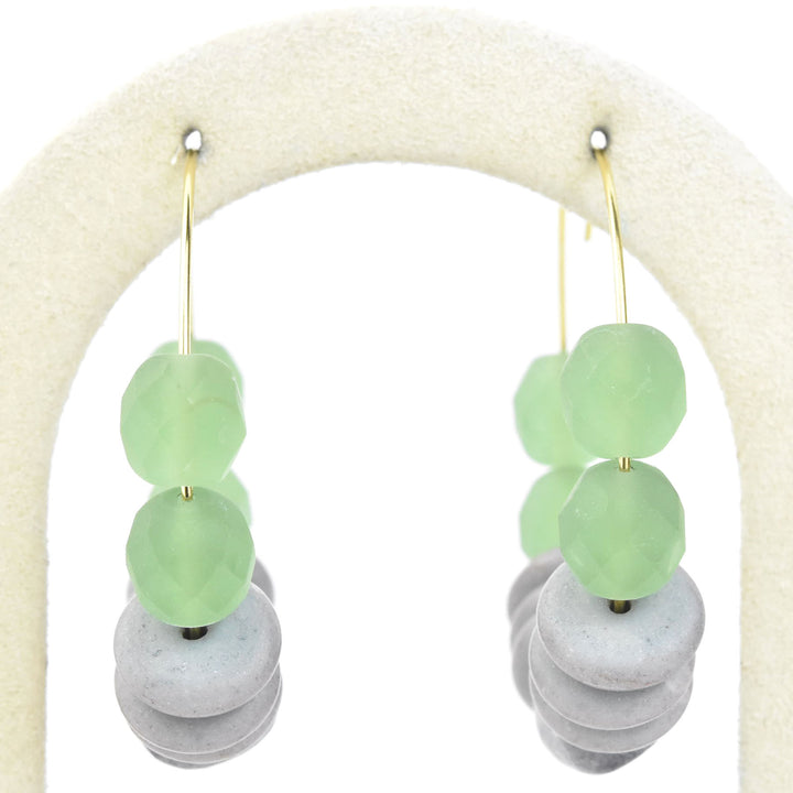 Purple and Seafoam Hoops