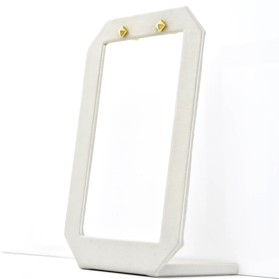 Pyramid Stud Earrings - Goldmakers Fine Jewelry