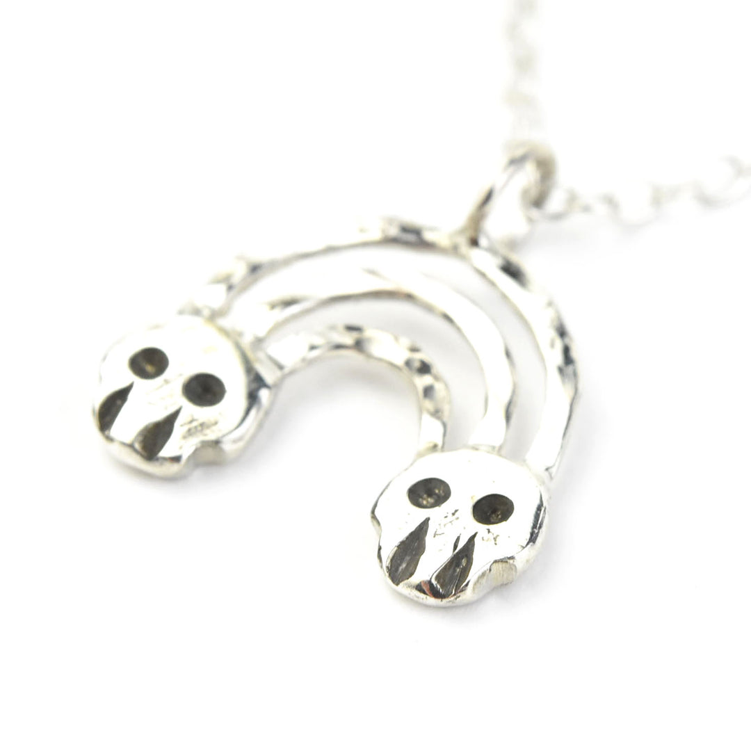 Rainbow Skull Necklace