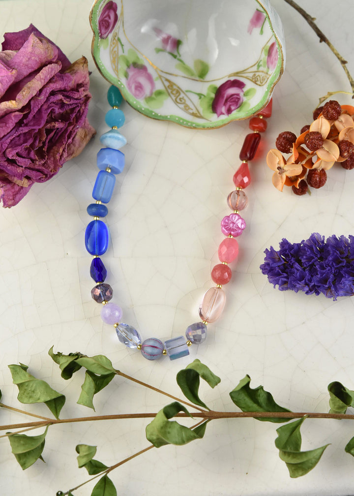 Rainbow Beaded Necklace