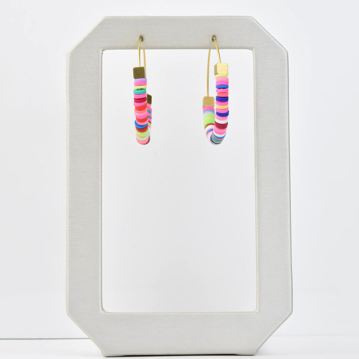 Rainbow Hoop Earrings - Goldmakers Fine Jewelry