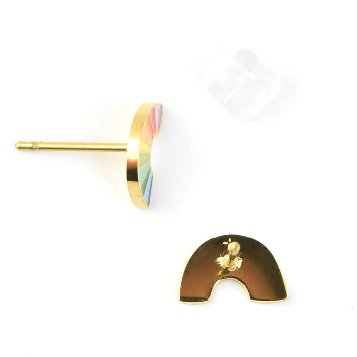 Original Rainbow Studs, Gold Plated