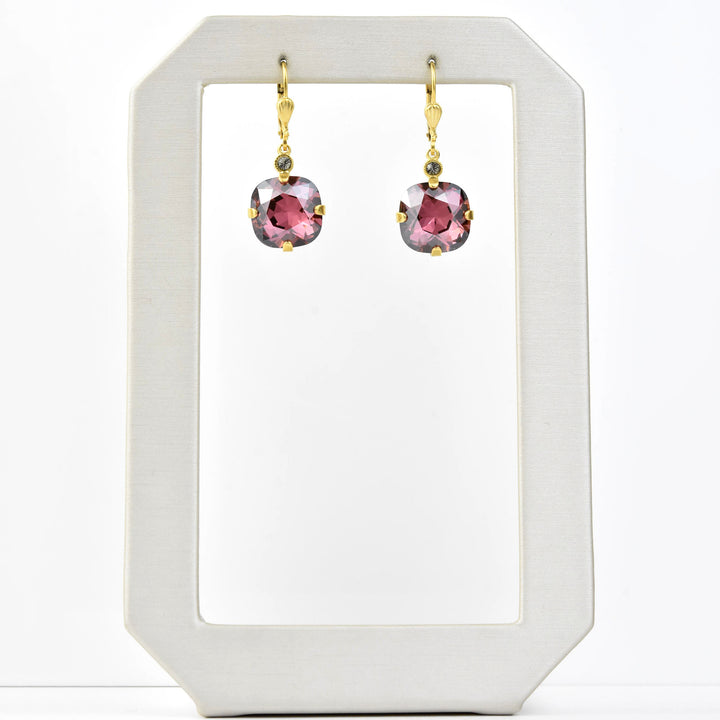 Classic Crystal Drops in Gold Plate - Goldmakers Fine Jewelry