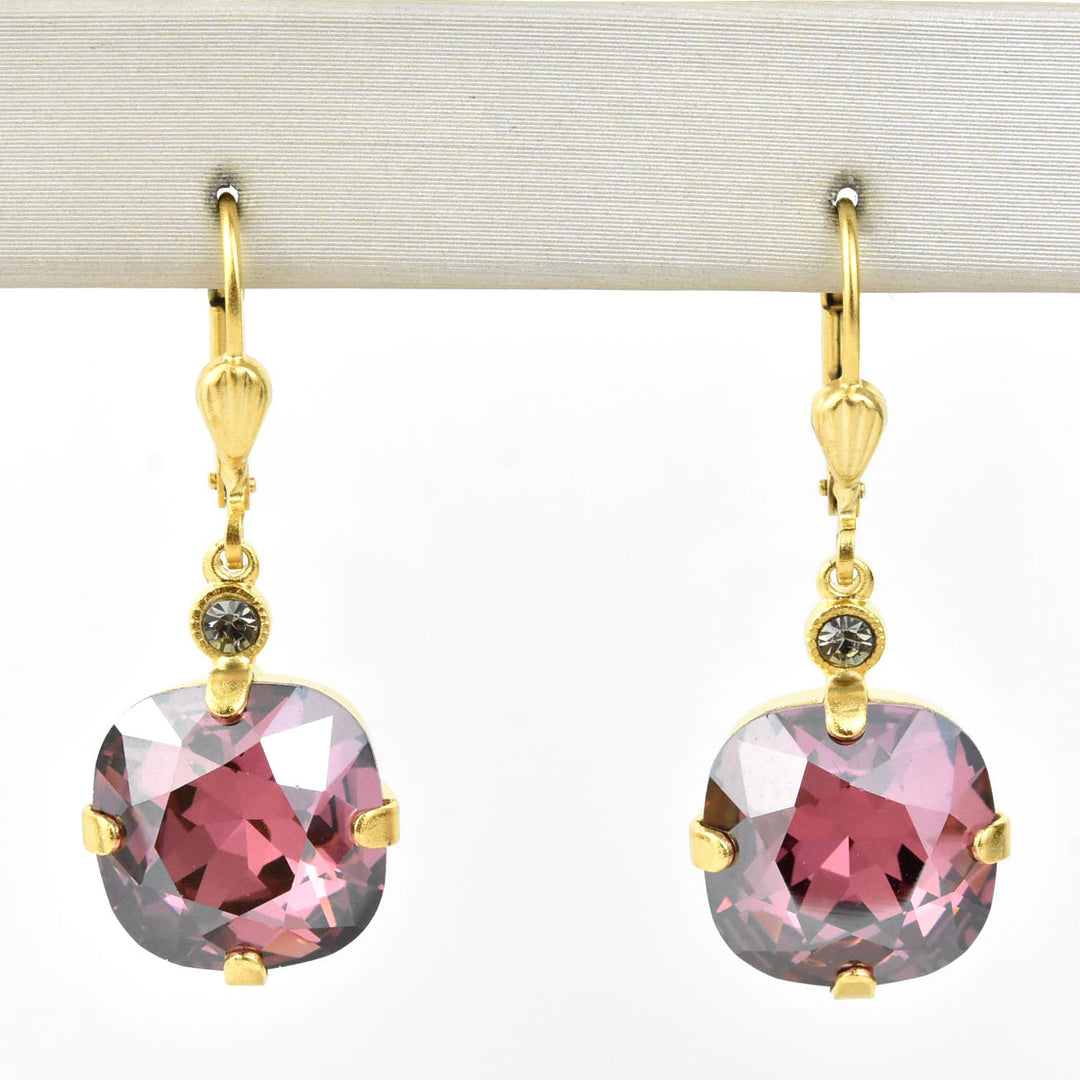 Classic Crystal Drops in Gold Plate - Goldmakers Fine Jewelry