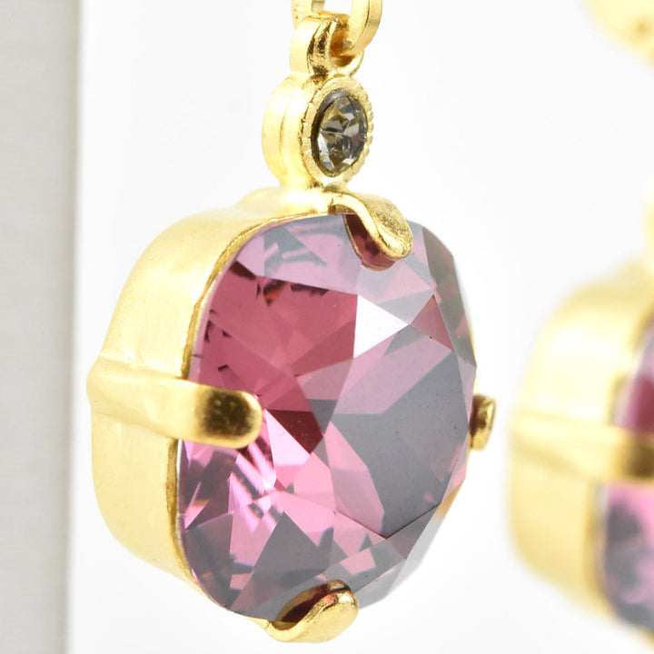Classic Crystal Drops in Gold Plate - Goldmakers Fine Jewelry