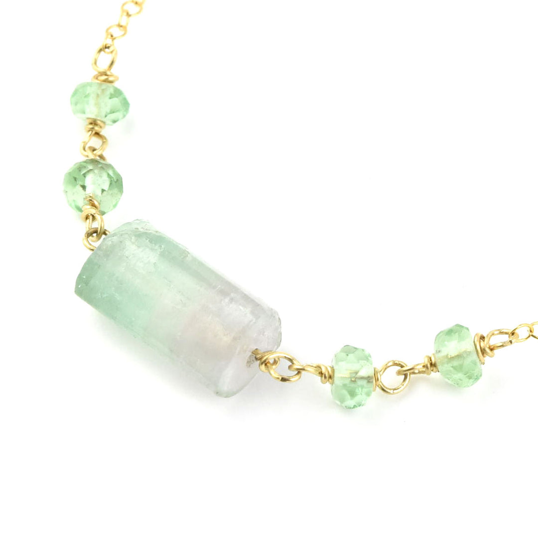 Raw Tourmaline Gold Filled Necklace - Goldmakers Fine Jewelry