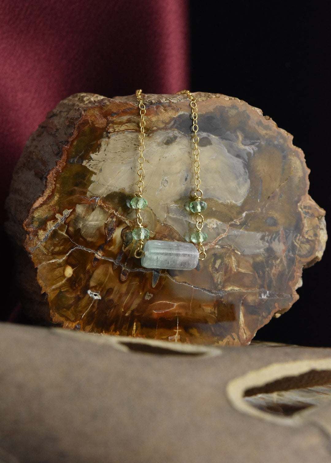 Raw Tourmaline Gold Filled Necklace - Goldmakers Fine Jewelry