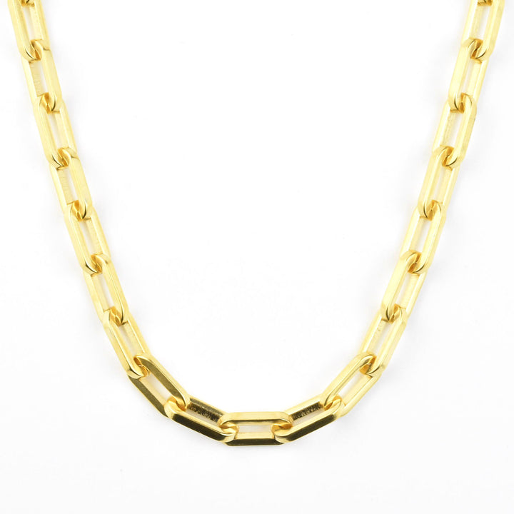 Gold Plated Rectangle Link Collar