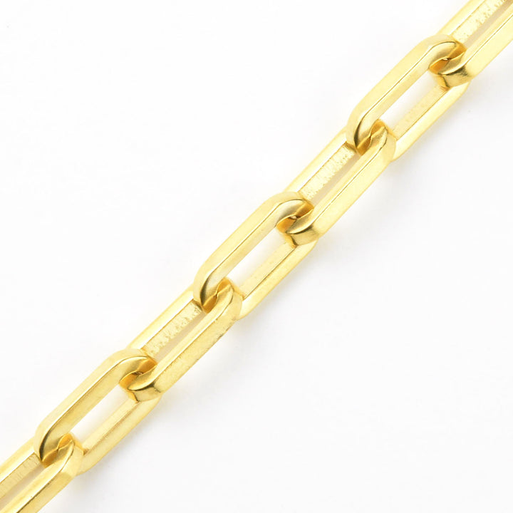 Gold Plated Rectangle Link Collar
