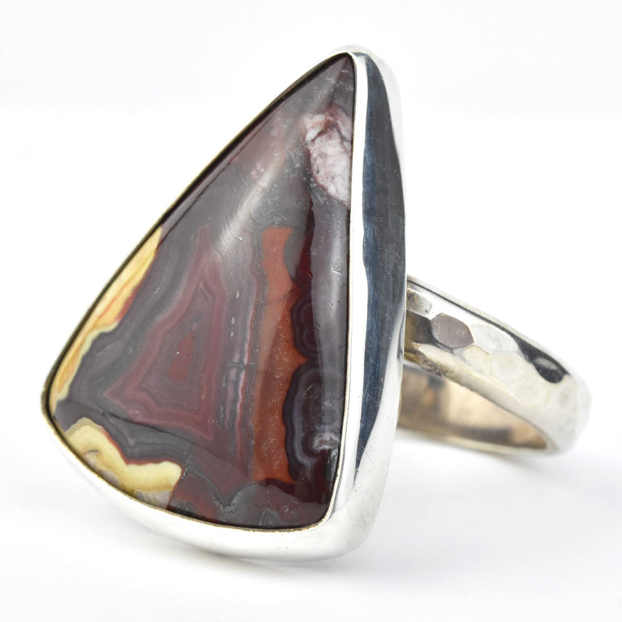 Red Agate Ring in Sterling Silver - Goldmakers Fine Jewelry