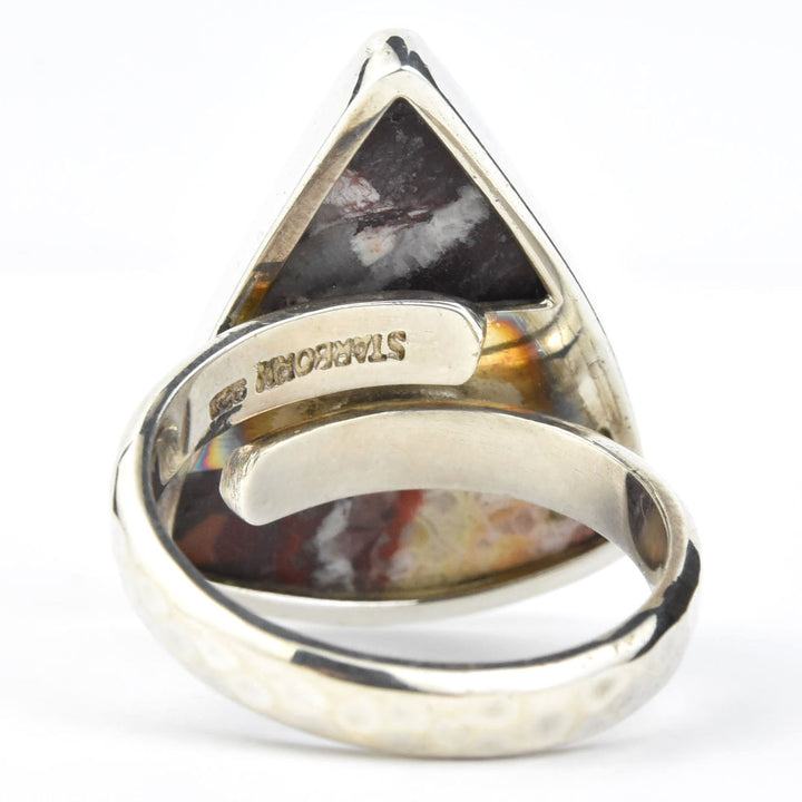 Red Agate Ring in Sterling Silver - Goldmakers Fine Jewelry