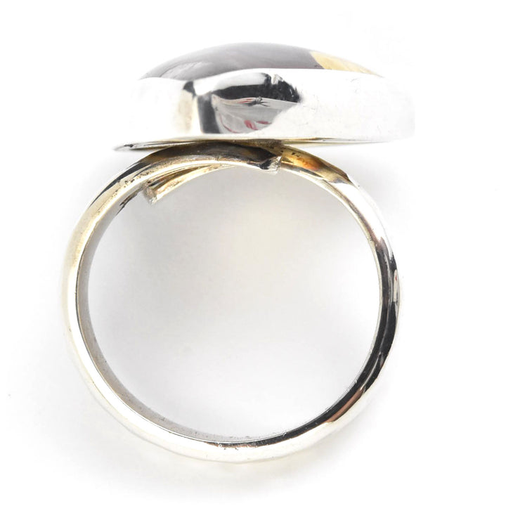 Red Agate Ring in Sterling Silver - Goldmakers Fine Jewelry