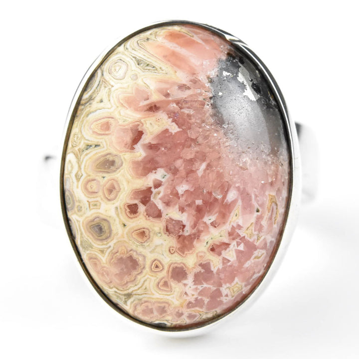 Rhodocrosite Ring in Sterling Silver - Goldmakers Fine Jewelry