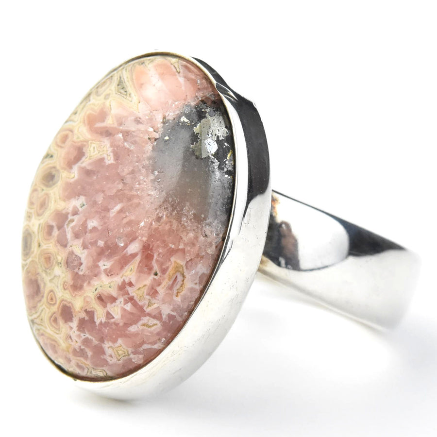 Rhodocrosite Ring in Sterling Silver - Goldmakers Fine Jewelry