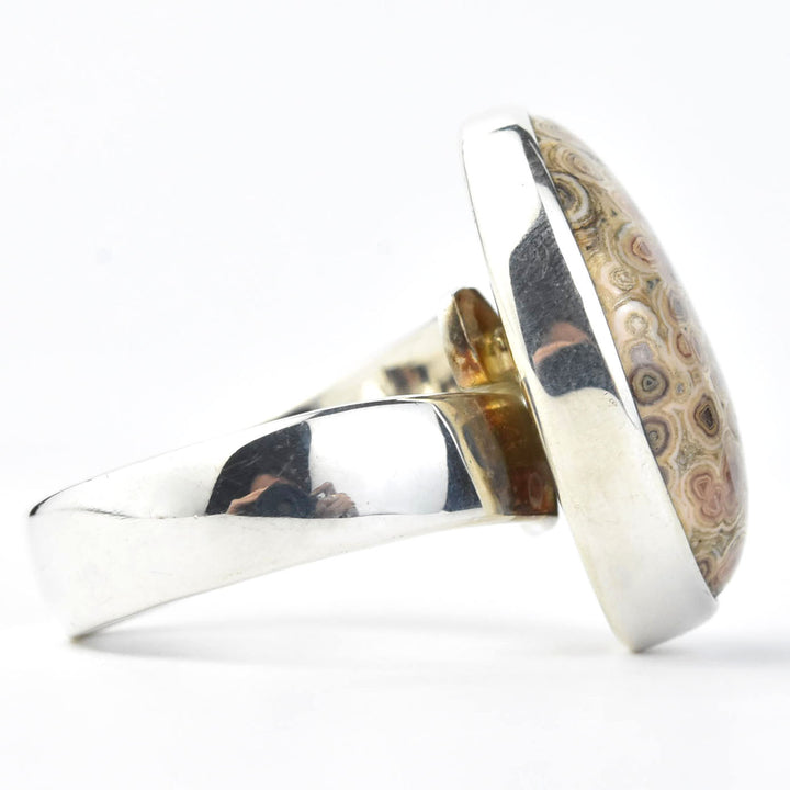 Rhodocrosite Ring in Sterling Silver - Goldmakers Fine Jewelry