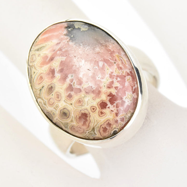 Rhodocrosite Ring in Sterling Silver - Goldmakers Fine Jewelry