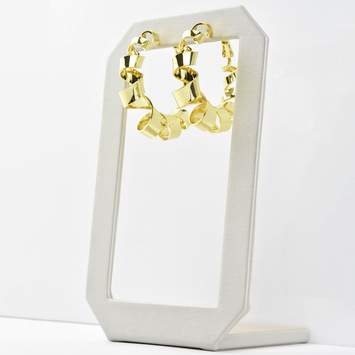 Ribbon Hoops - Goldmakers Fine Jewelry