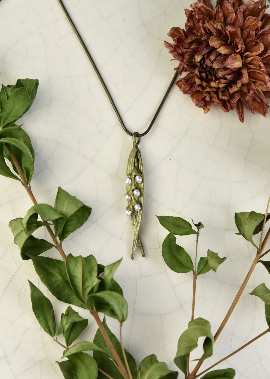 Rice Motif Necklace - Goldmakers Fine Jewelry