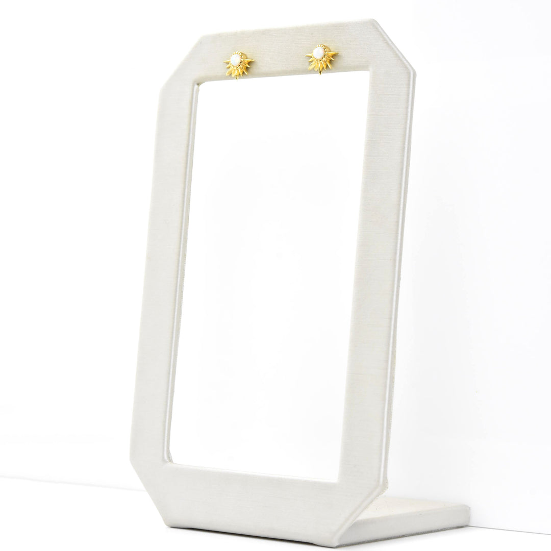 Rising Sun Opal Studs - Goldmakers Fine Jewelry