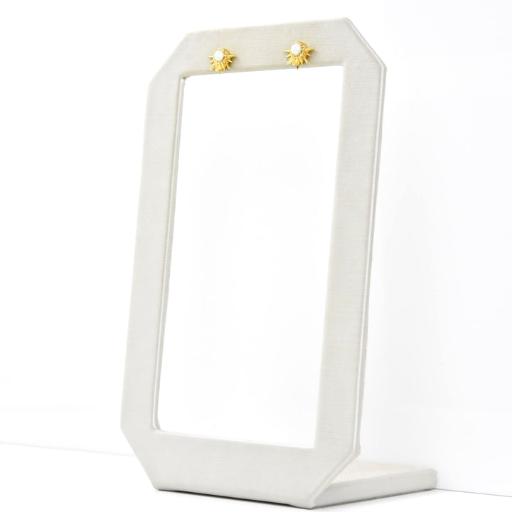 Rising Sun Opal Studs - Goldmakers Fine Jewelry