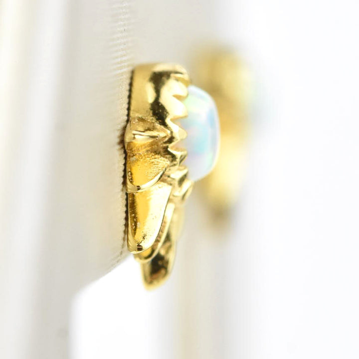 Rising Sun Opal Studs - Goldmakers Fine Jewelry