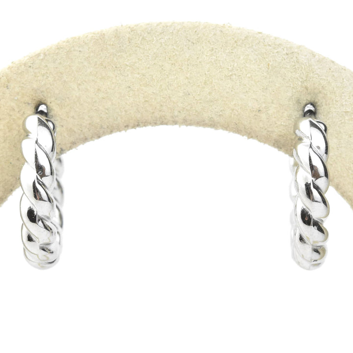 Rope Chunky Rounded Huggie Hoops