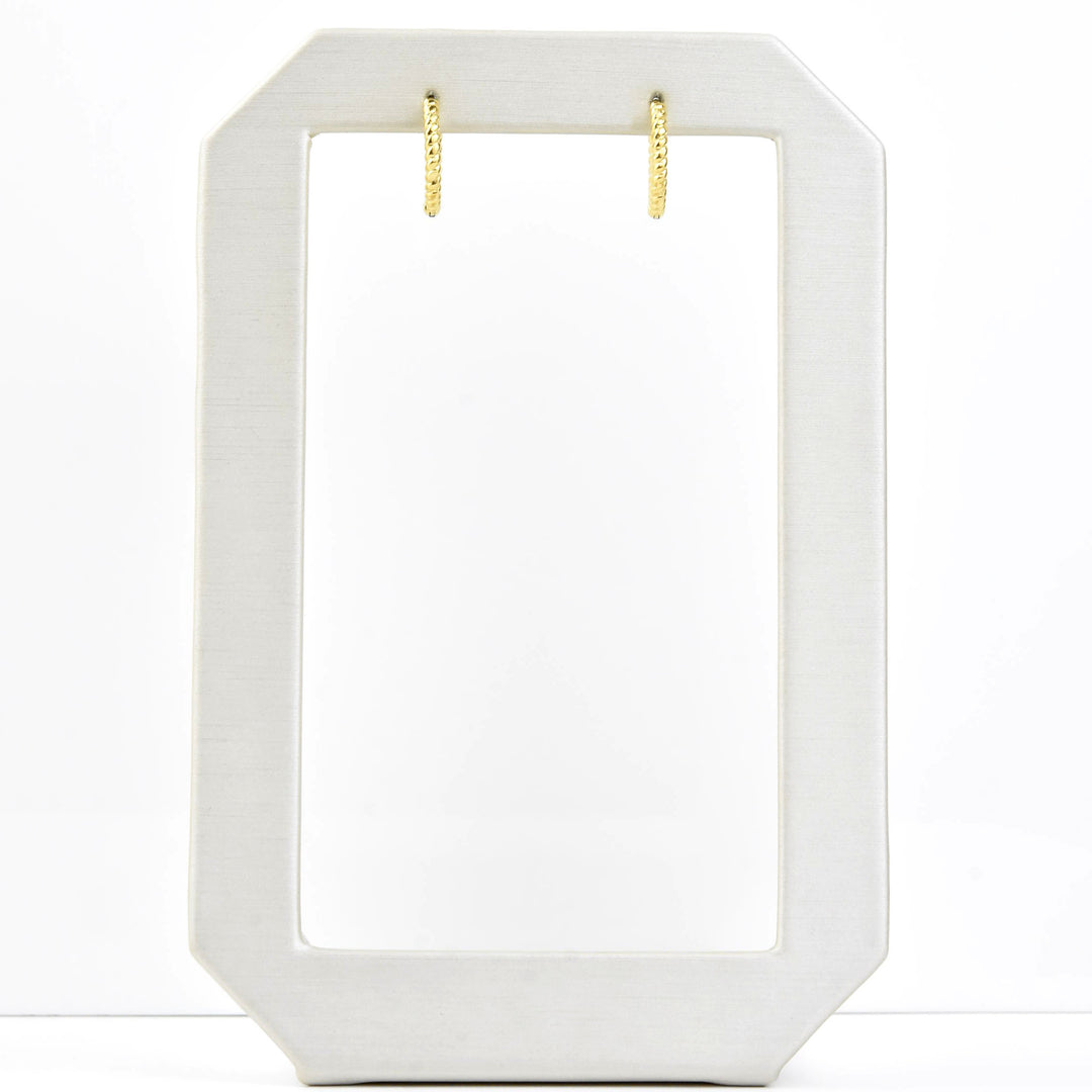 Rope Rounded Huggie Hoops - Goldmakers Fine Jewelry