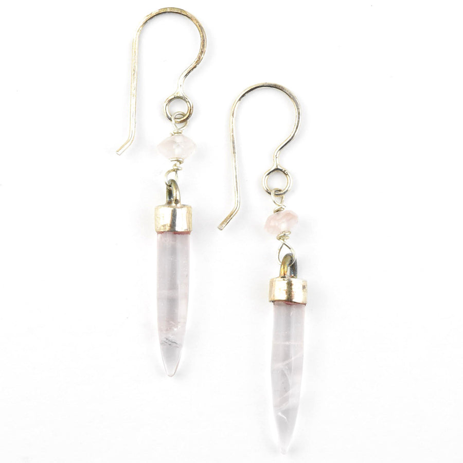 Rose Quartz Earrings - Goldmakers Fine Jewelry