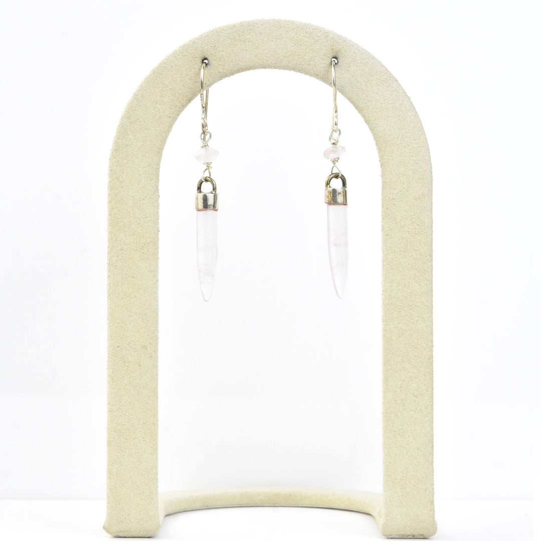 Rose Quartz Earrings - Goldmakers Fine Jewelry