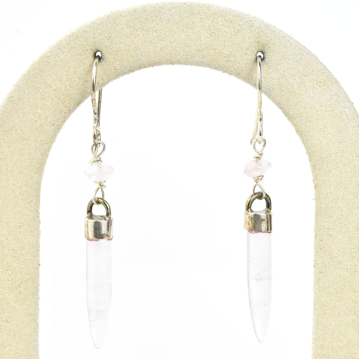 Rose Quartz Earrings - Goldmakers Fine Jewelry