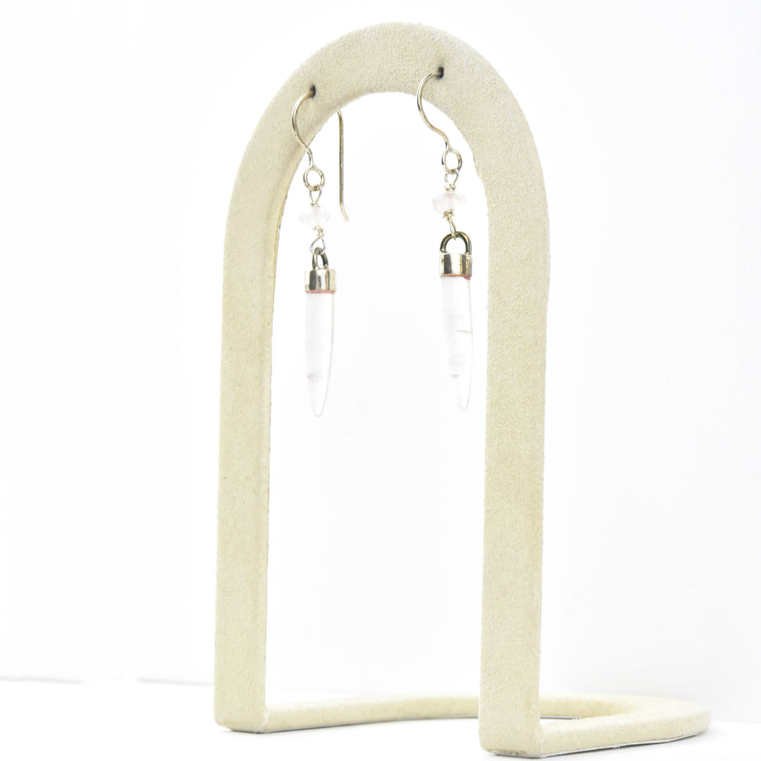 Rose Quartz Earrings - Goldmakers Fine Jewelry