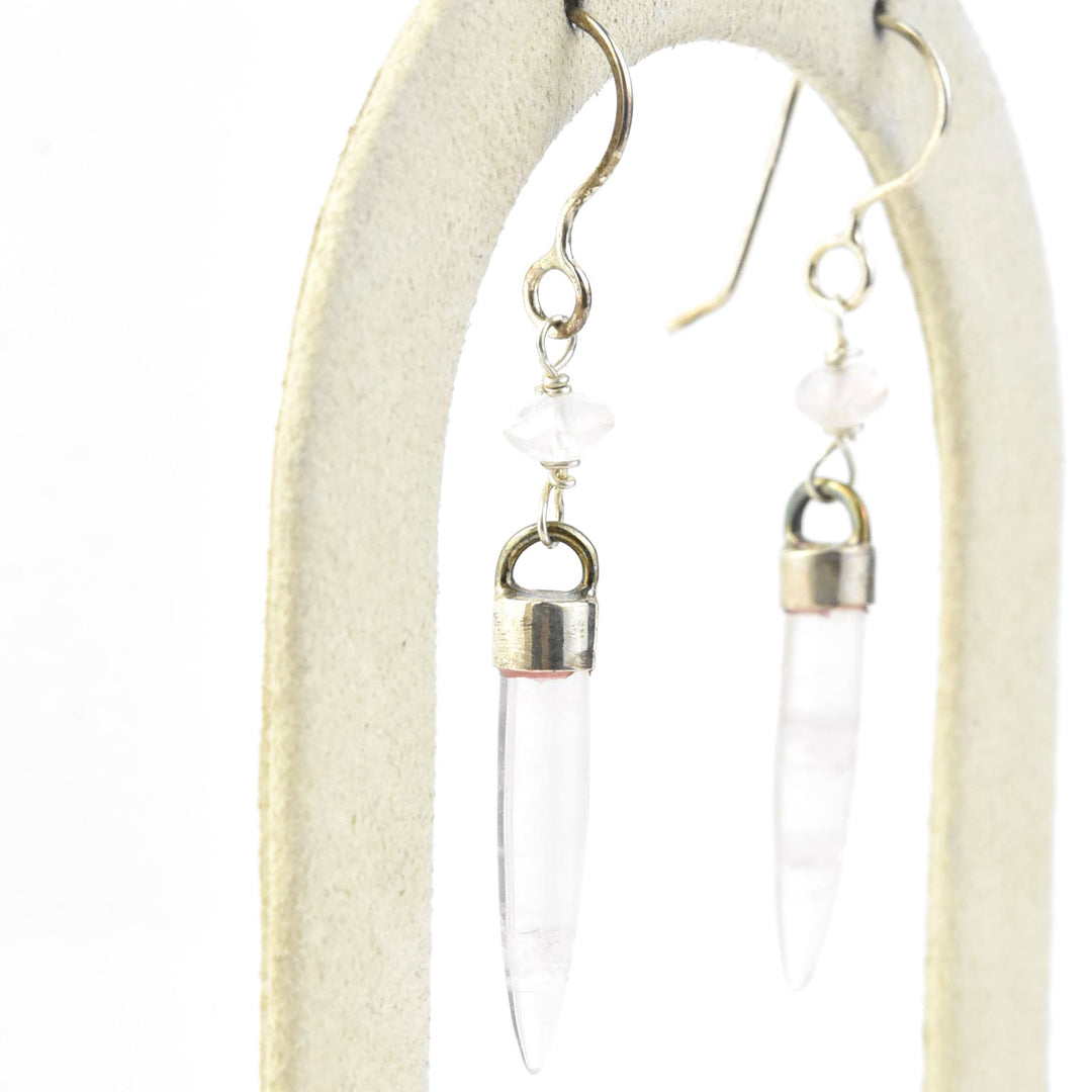 Rose Quartz Earrings - Goldmakers Fine Jewelry