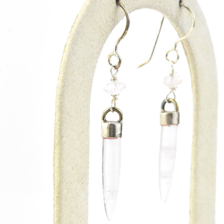 Rose Quartz Earrings - Goldmakers Fine Jewelry