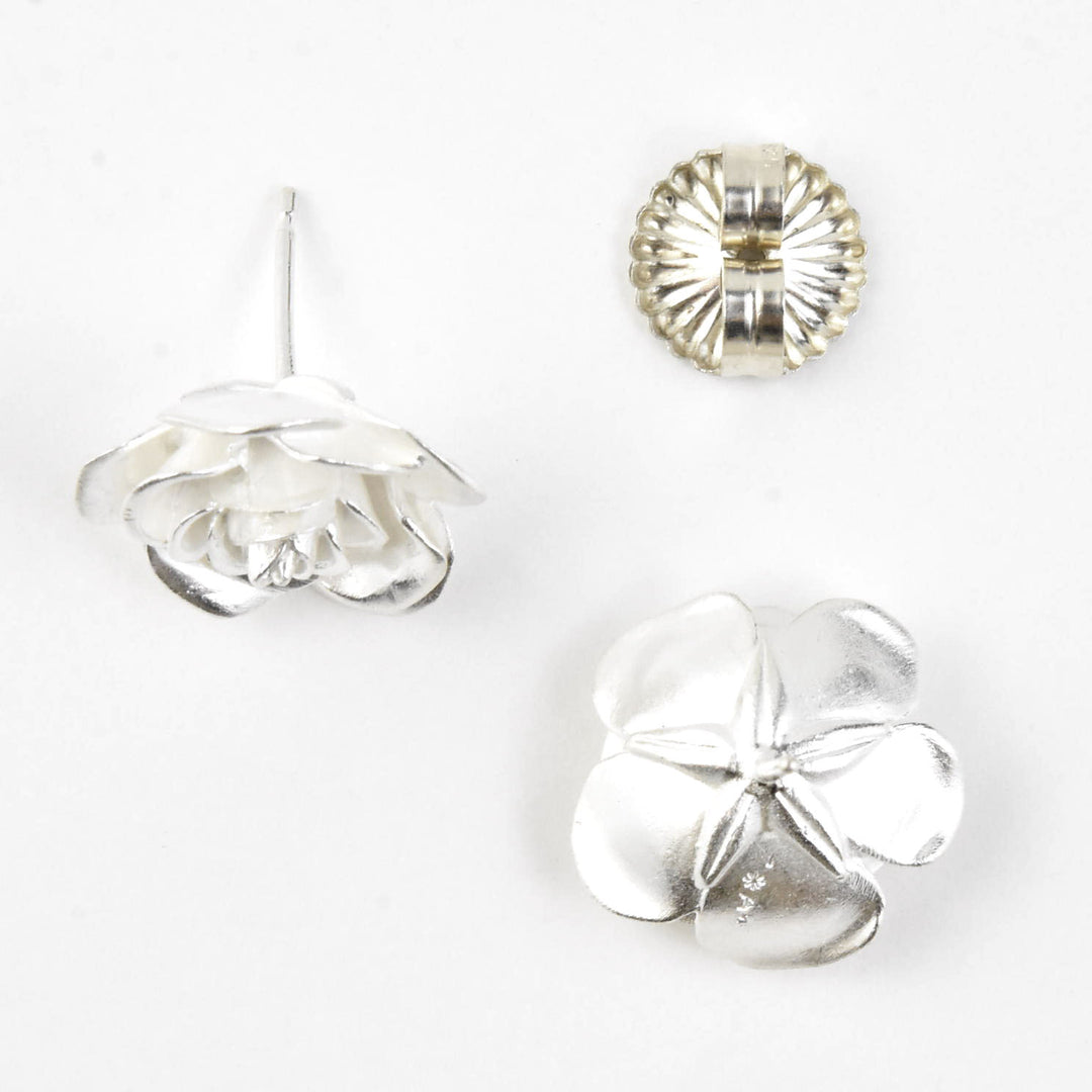 Rose Stud Earrings - Goldmakers Fine Jewelry
