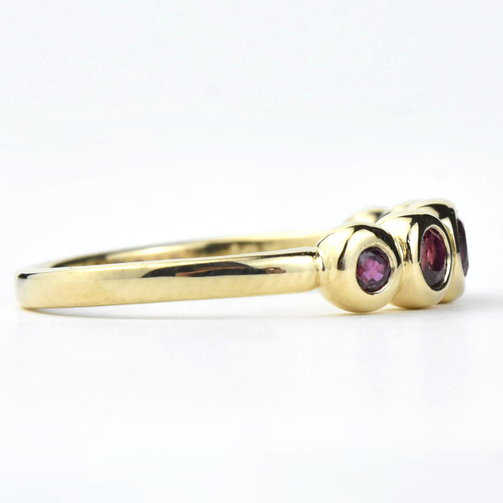 Ruby Bubble Band in 14k Gold - Goldmakers Fine Jewelry