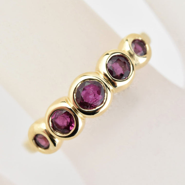 Ruby Bubble Band in 14k Gold - Goldmakers Fine Jewelry