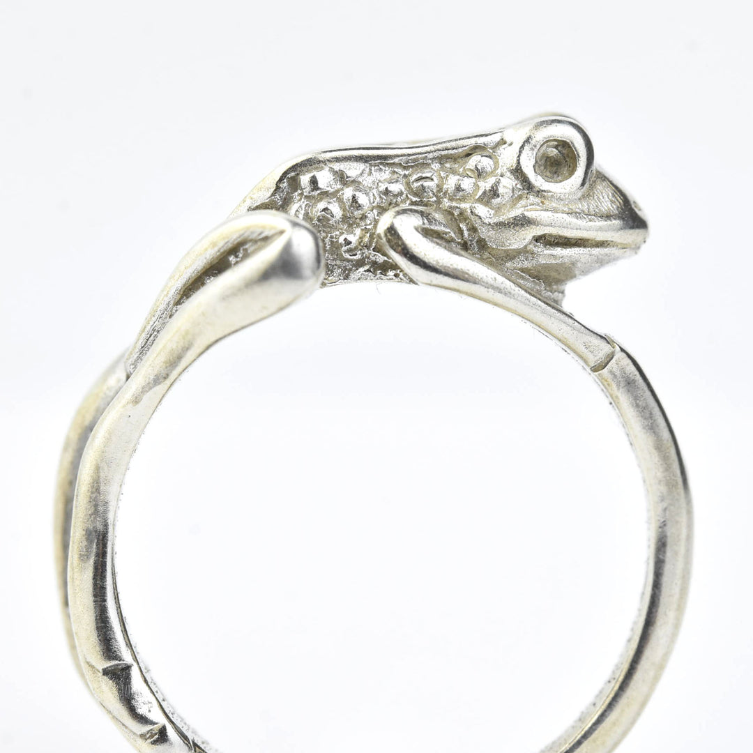 Bumpy Frog Ring in Sterling Silver